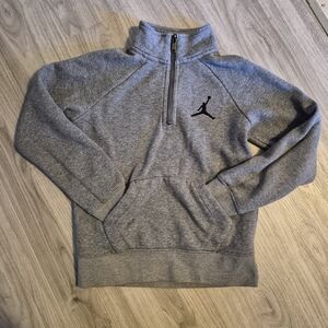 Jordan Kids Gray Half-Zip Sweatshirt